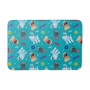 Puppy Dog Pals   OMG LOL Pattern Bath Mat