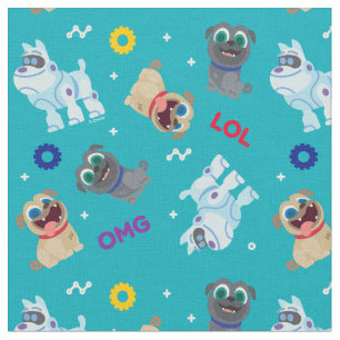 Puppy Dog Pals   OMG LOL Pattern Fabric