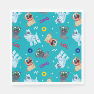 Puppy Dog Pals   OMG LOL Pattern Napkin