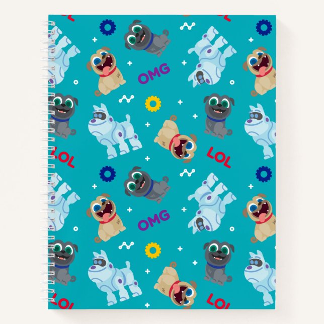 Puppy Dog Pals | OMG LOL Pattern Notebook (Front)