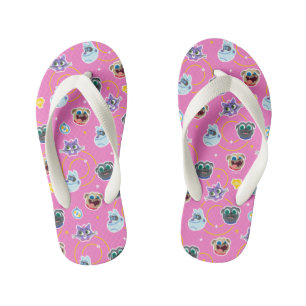 Puppy Dog Pals Pink Pattern Kid's Flip Flops