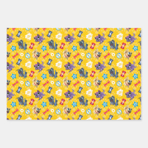 Puppy Dog Pals   Pug Power Pattern Wrapping Paper Sheet