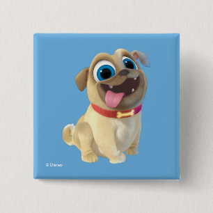 Puppy Dog Pals Rolly 2 Inch Square Button