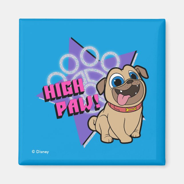 Puppy Dog Pals | Rolly - High Paw Magnet (Front)
