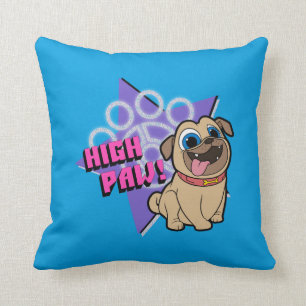 Puppy Dog Pals   Rolly - High Paw Throw Pillow