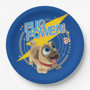 Puppy Dog Pals Rolly - Pug Power Paper Plate