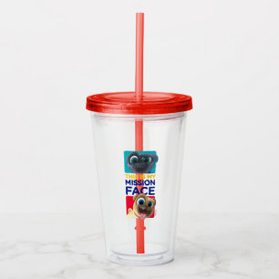Puppy Dog Pals This is my Mission Face Acrylic Tumbler