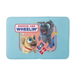 Puppy Dog Pals   Woofin' and Wheelin' Bath Mat