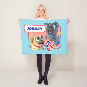 Puppy Dog Pals   Woofin' and Wheelin' Fleece Blanket