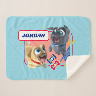 Puppy Dog Pals   Woofin' and Wheelin' Sherpa Blanket