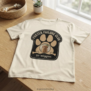 Puppy dog paw print vintage badge T-Shirt