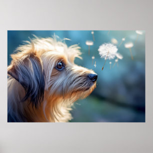 Puppy Dog Pet Animal Tranquil Peaceful Poster