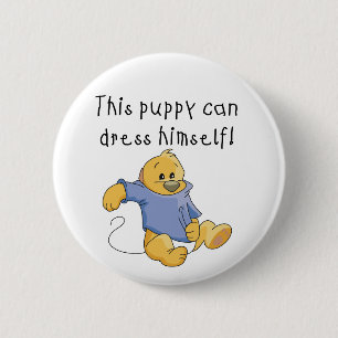 Puppy Dress Up Tshirts and Gifts 2 Inch Round Button