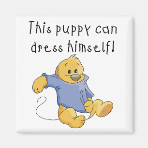 Puppy Dress Up Tshirts and Gifts Magnet
