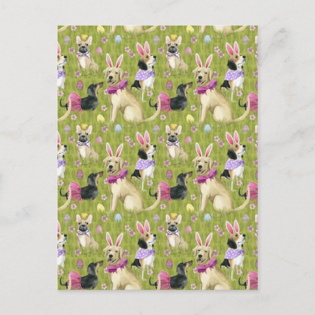 Puppy Easter Collection Postcard (Front)