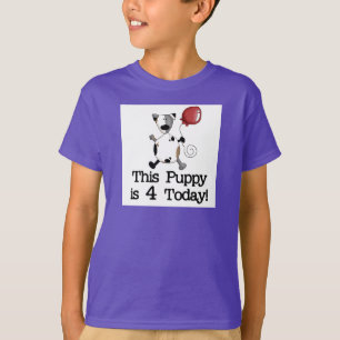 Puppy est 4 Tshirts et cadeaux d'anniversaire