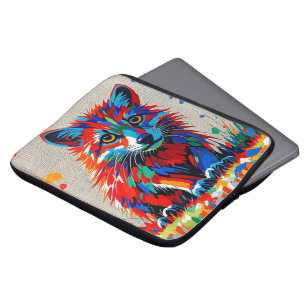 Puppy Expressive abstract animal art design Laptop Sleeve