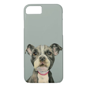 "Puppy Eyes" Pit Bull Dog Watercolor Painting Case-Mate iPhone Case