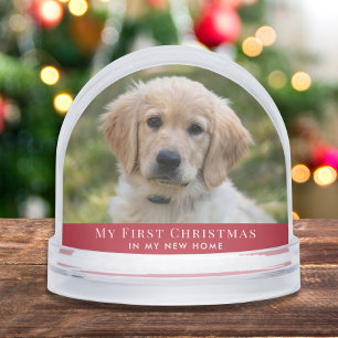 Puppy First Christmas Photo Snowglobe