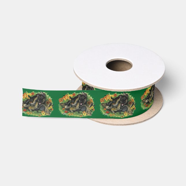 Puppy Garden Satin Ribbon (Spool)