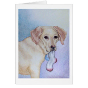 Puppy greeting card