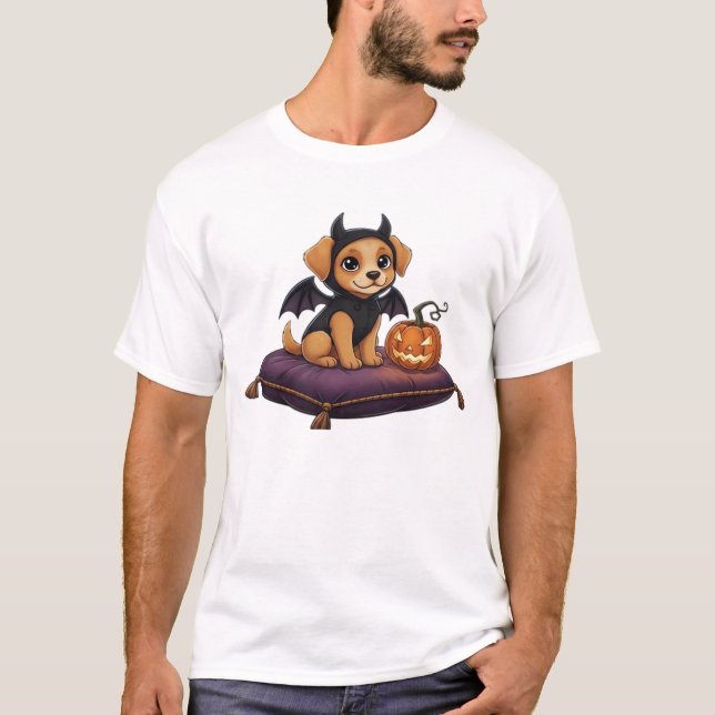Puppy Halloween Classic T-Shirt (Front)