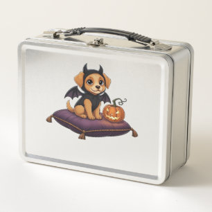 Puppy Halloween Classic T-Shirt Metal Lunch Box