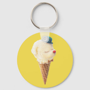 Puppy Ice Cream Keychain