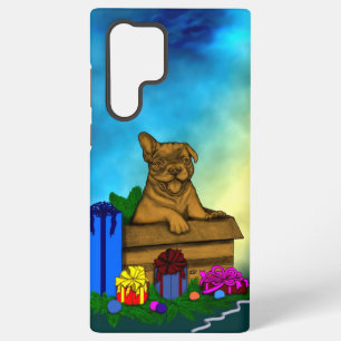 Puppy in A Box , Merry Xmas Samsung Galaxy Case