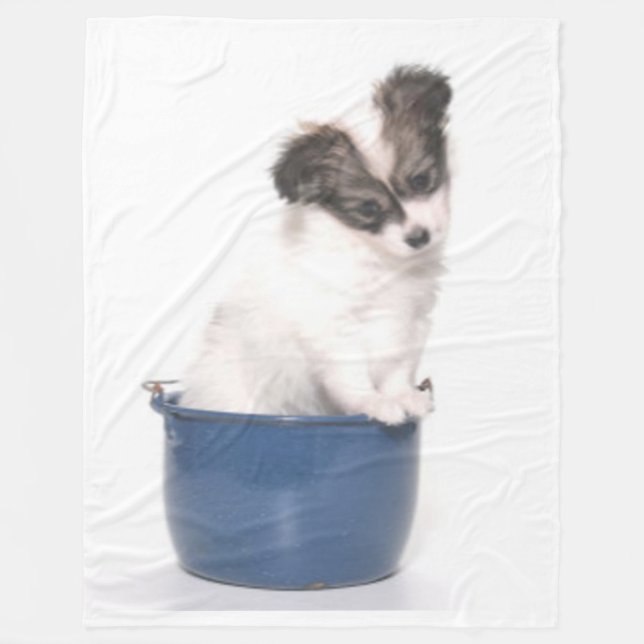PUPPY in a CAN Fleece Blanket (Front)