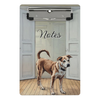 Puppy In The Doorway Mini Clipboard