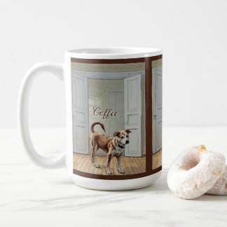 Puppy In The Doorway Mug