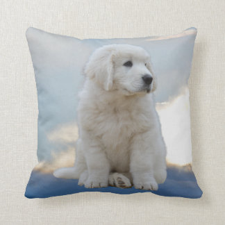Puppy in the Sky Pillow