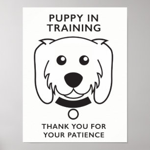 Puppy in Training Sign
