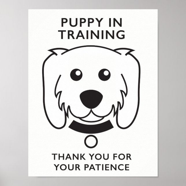 Puppy in Training Sign (Front)