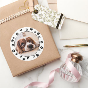 Puppy Instagram Photo Stickers Empreintes de patte