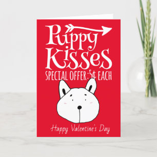 Puppy Kisses Valentine Card