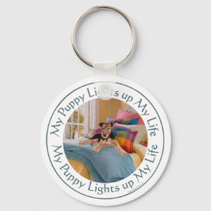 Puppy Lights Up MY Life Keychain
