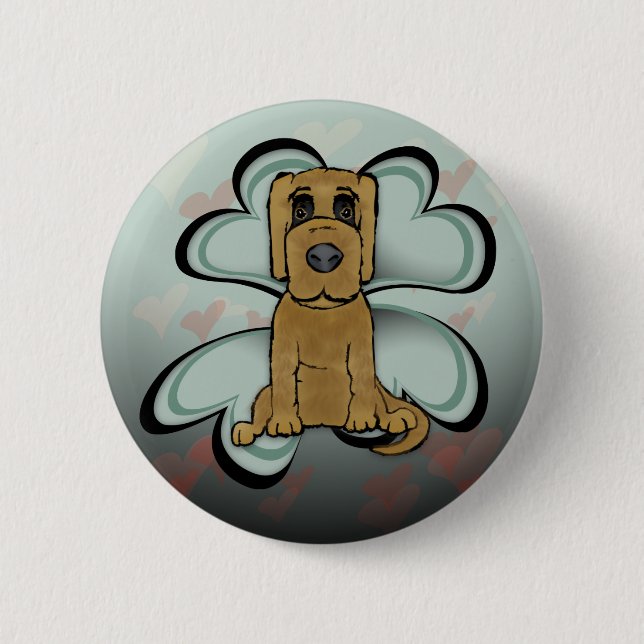 Puppy Love 2 Inch Round Button (Front)