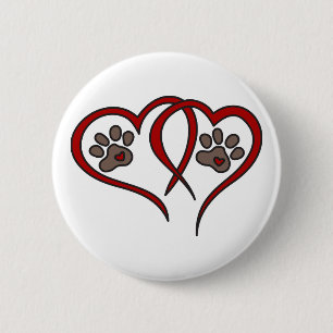 Puppy Love 2 Inch Round Button