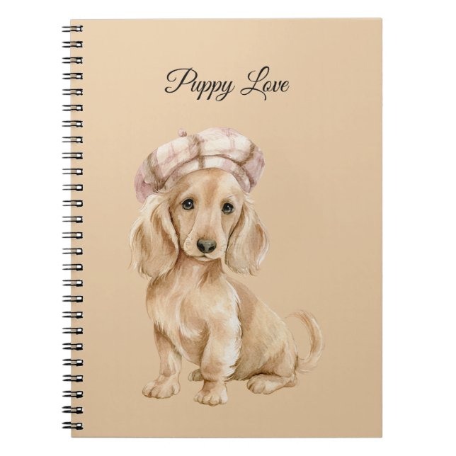 Puppy Love Beret Notebook (Front)