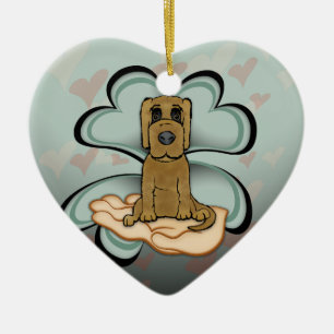 Puppy Love Ceramic Ornament