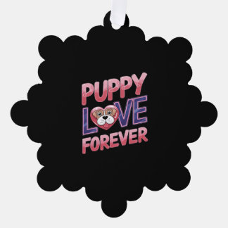 Puppy Love Forever Dog Ornament Card