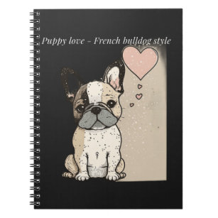 Puppy love - French bulldog style  Notebook
