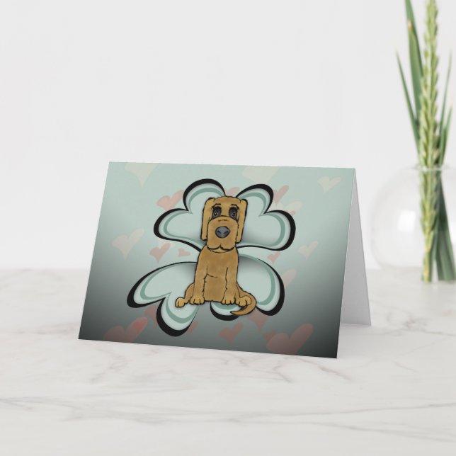 Puppy Love Greeting Card (Front)