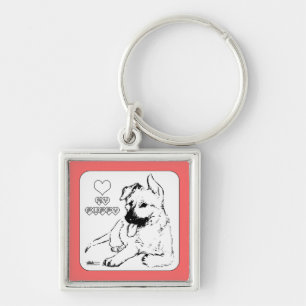 Puppy Love Keychain