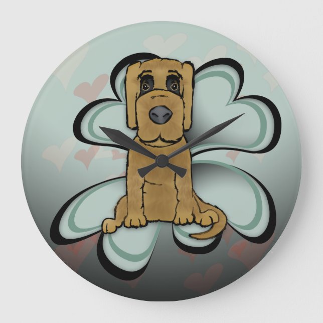 Puppy Love Large Clock (Front)
