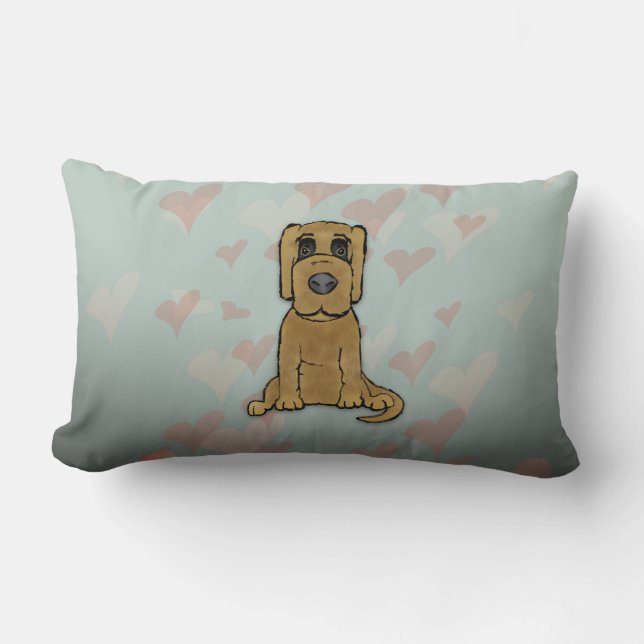 Puppy Love Lumbar Pillow (Front)