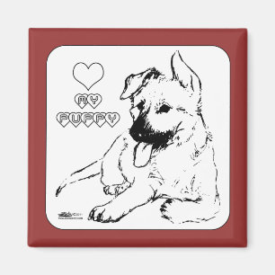 Puppy Love Magnet