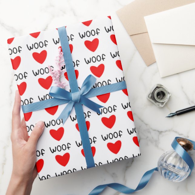 Puppy Love Pattern Wrapping Paper (Gifting)